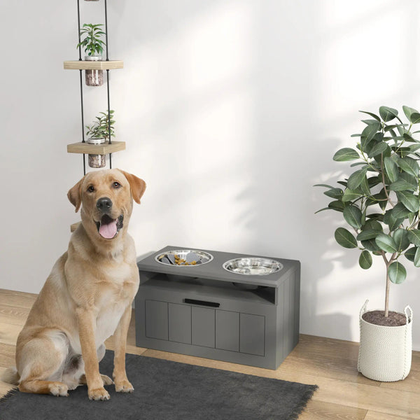 Elevated Dog Bowls - Pet Food & Water Dispenser for Dogs