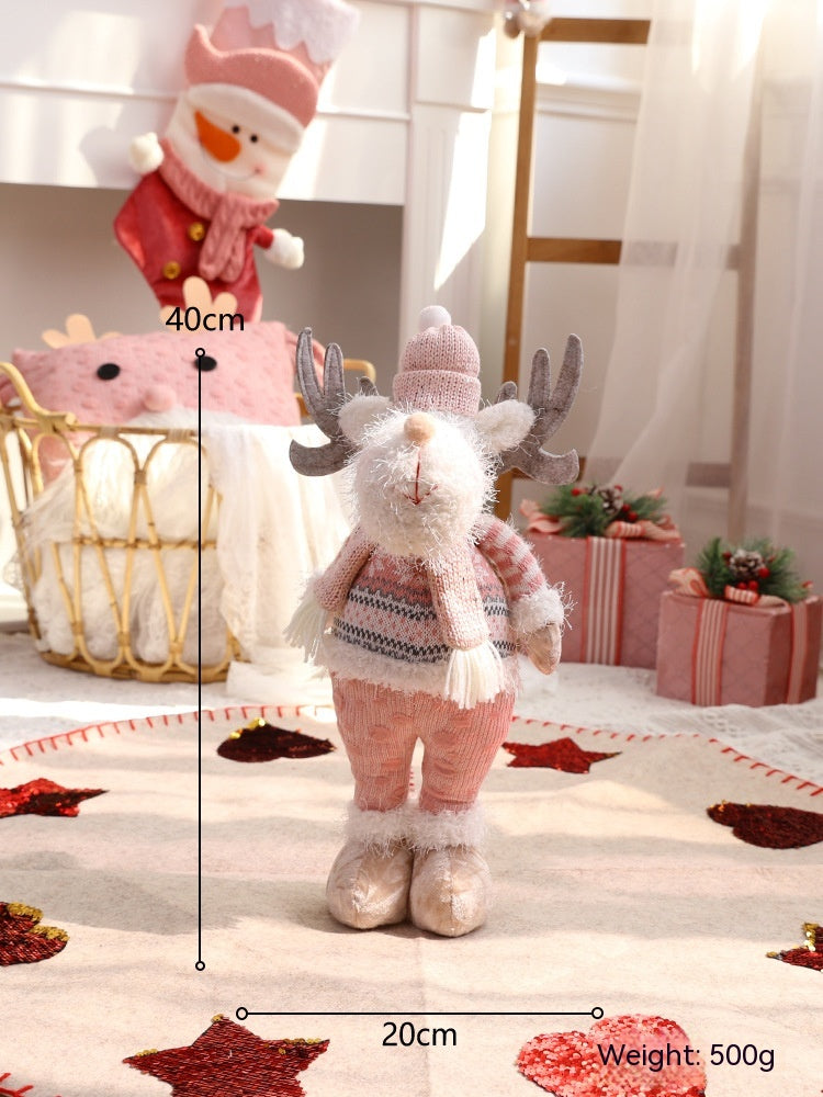 Cute Elk Santa Claus Prop Decoration for Home or Party Decor