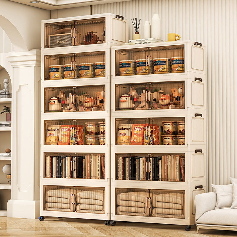 Multi-Tier Plastic Storage Cabinet with Drawers - Closet, Kitchen, Home Organization