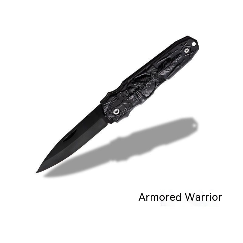 Portable Folding Survival Knife with Self-Defense and Cutter Features