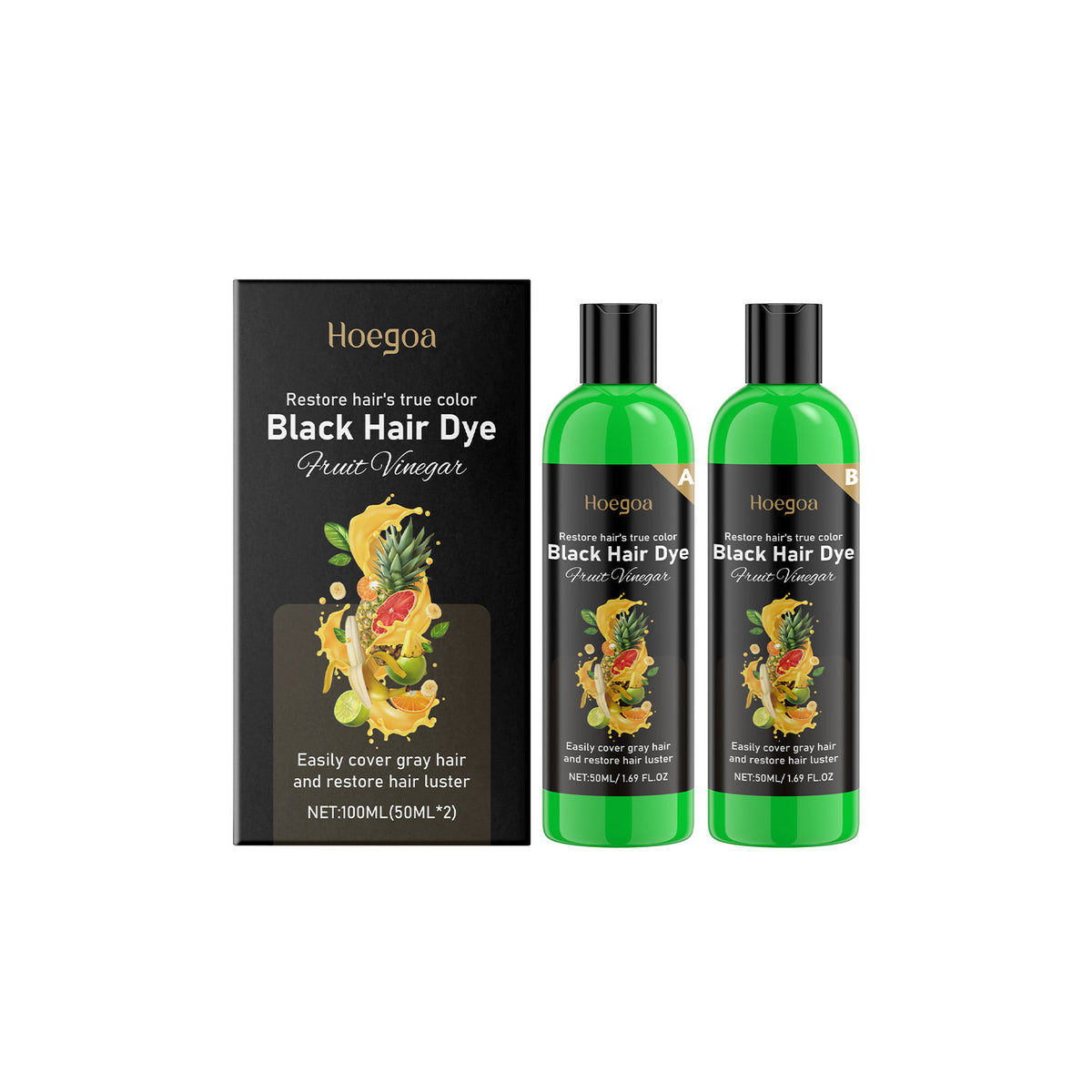 Fruit Vinegar Hair Treatment Set - 2x50ml