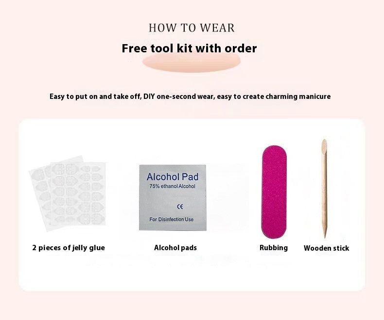 Handmade Custom Nail Art Kit with Cat Eye Oval Ice Fluorescent Effects