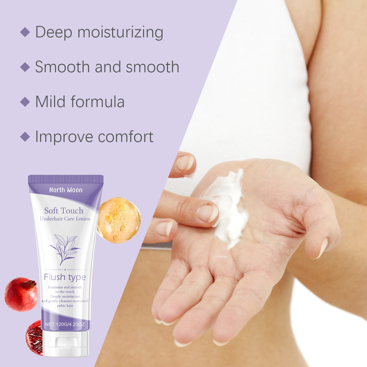 Moisturizing Body Hair Care Cream - Softening & Smoothing Lotion