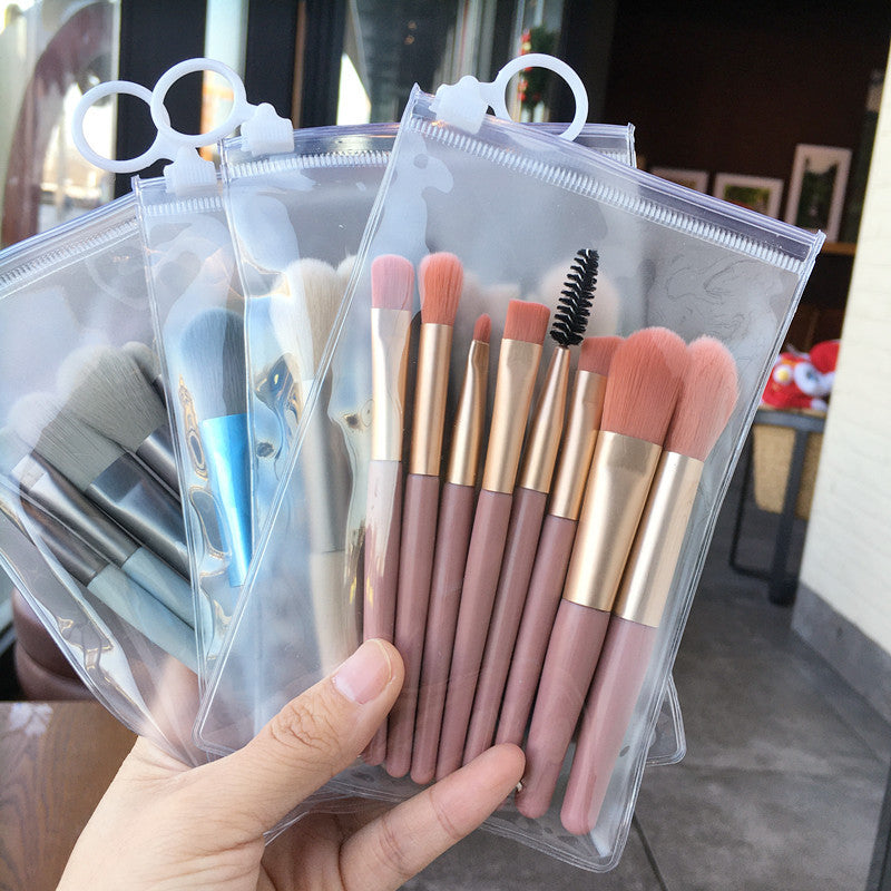Mini Soft Makeup Brush Set with Storage Cases - Multiple Colors