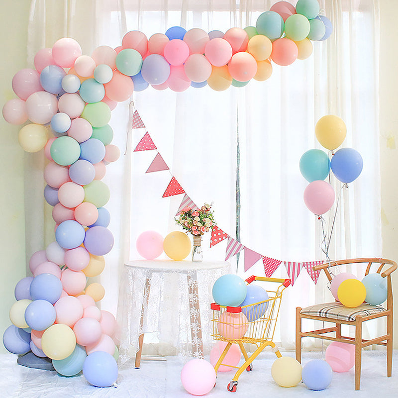 Balloon Chain for Weddings & Parties - 5m Plastic Festive Decor, Single & Double Hole Variants