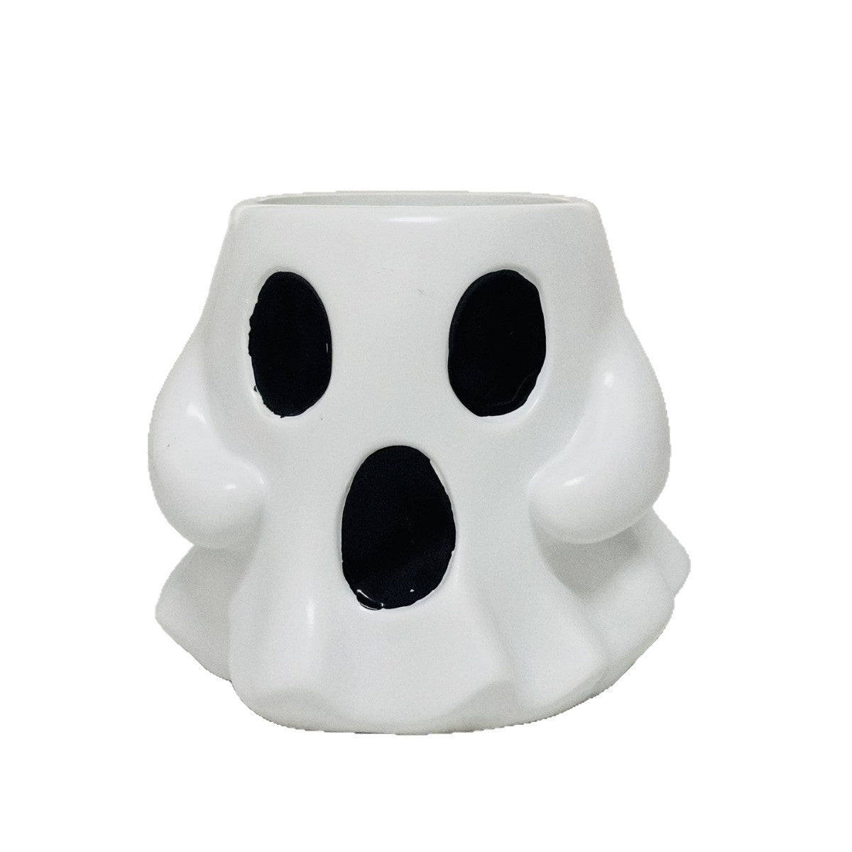 Ghost Snack Bucket Halloween Party Decor - Plastic Resin Ornament