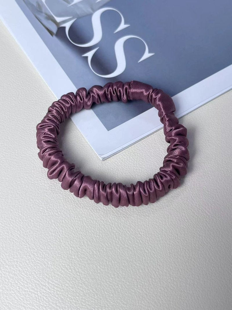 Silk Satin Hair Rope Hair Ring Traceless Elastic Hair Band for Braid - Multiple Colors