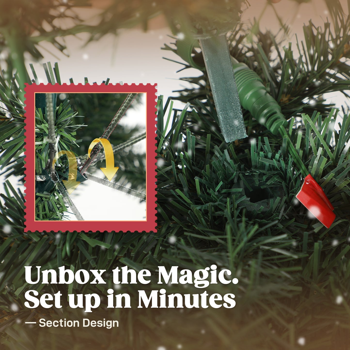 6 ft Prelit Christmas Tree - Slim High Mountain Fir with 200 LEDs