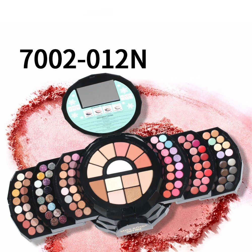 108 Color Shimmer Eyeshadow Palette Cosmetic Case with Repair Features