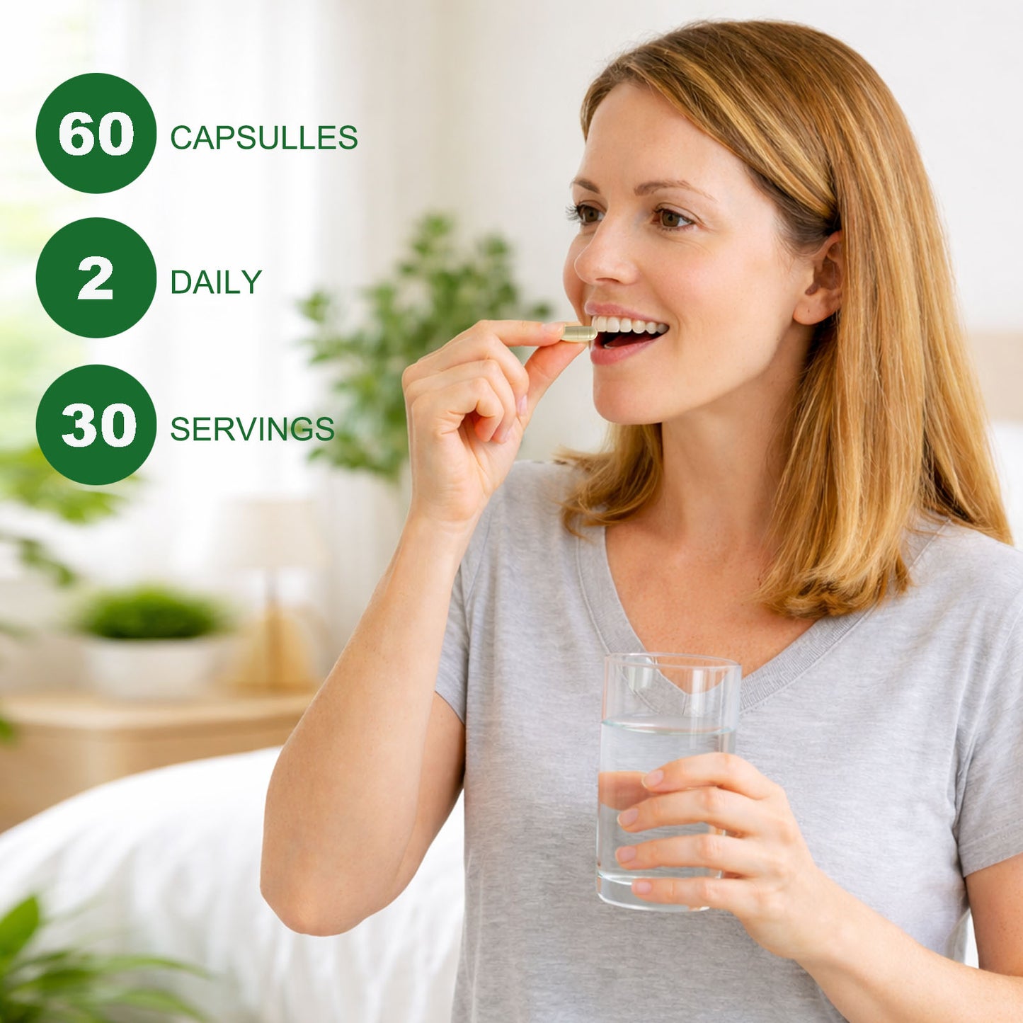 Soursop Herbal Supplement with Lion's Mane & Turmeric - 60 Vegan Capsules