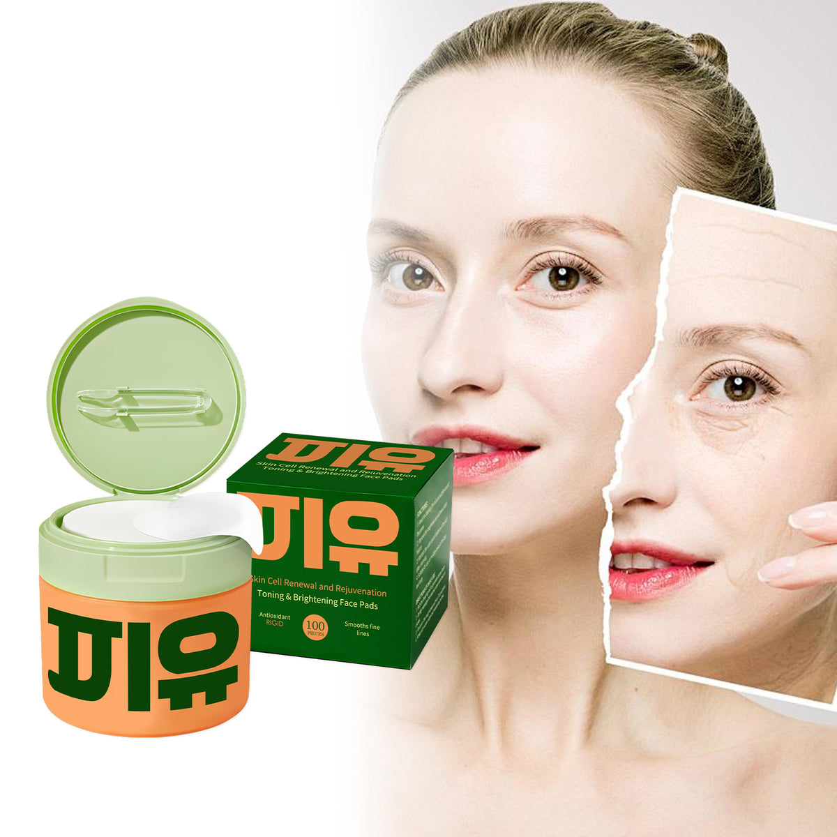 Snow Grass Anti Aging Moisturizing Cotton Tablets 1 00pcs Box