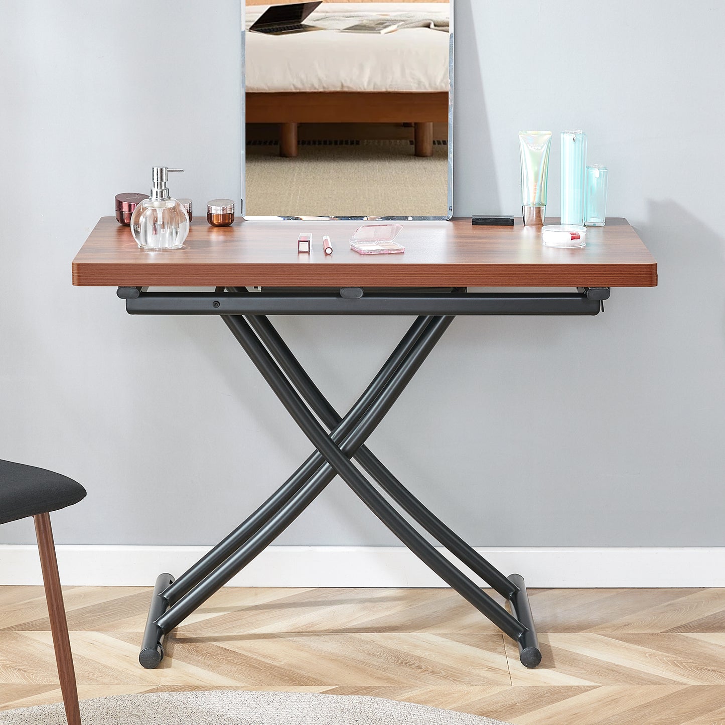 Modern Minimalist Multifunctional Lift Table With 0.8 Inch Thick MDF