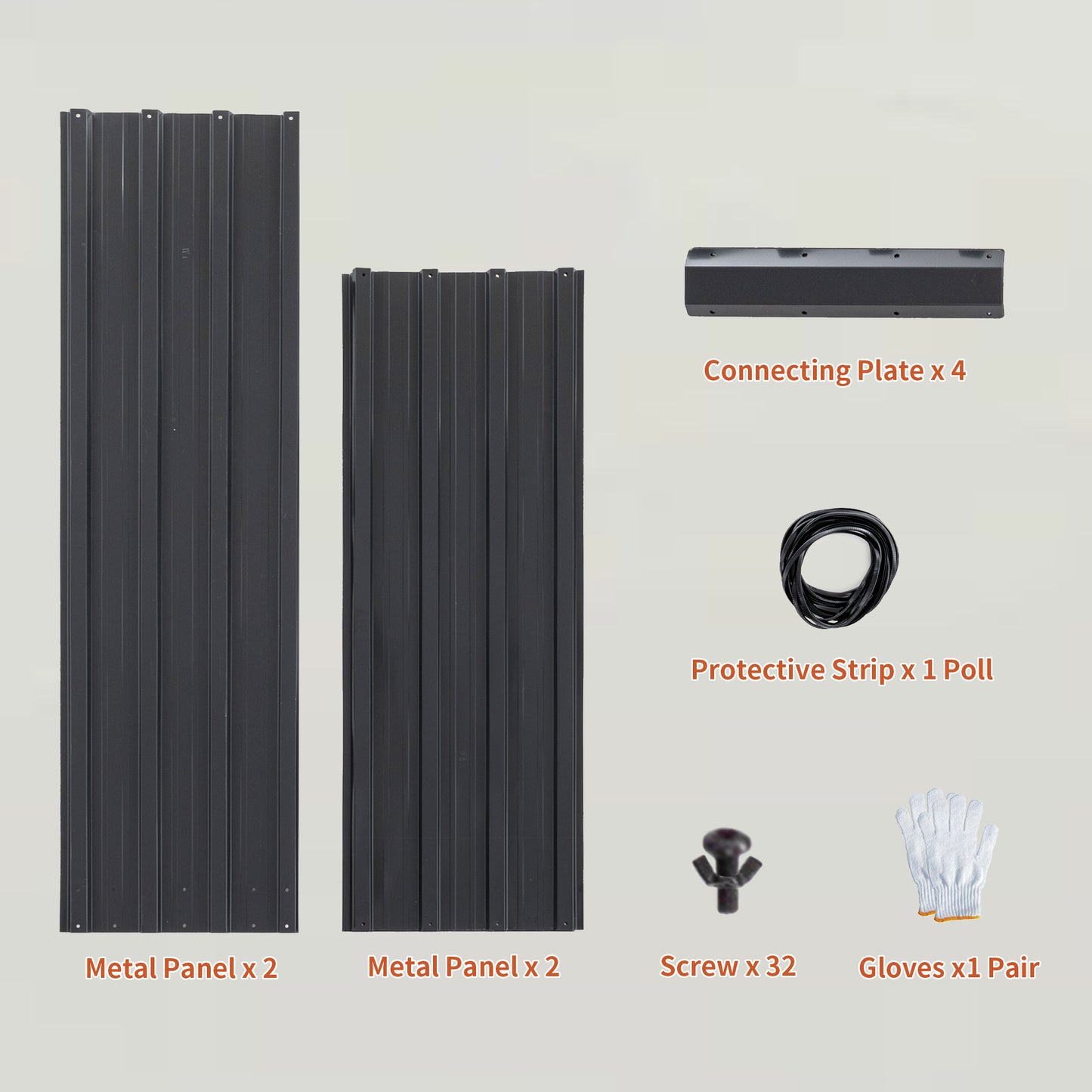 Metal Raised Garden Bed - Galvanized Planter Box 4x3x1 ft - Black