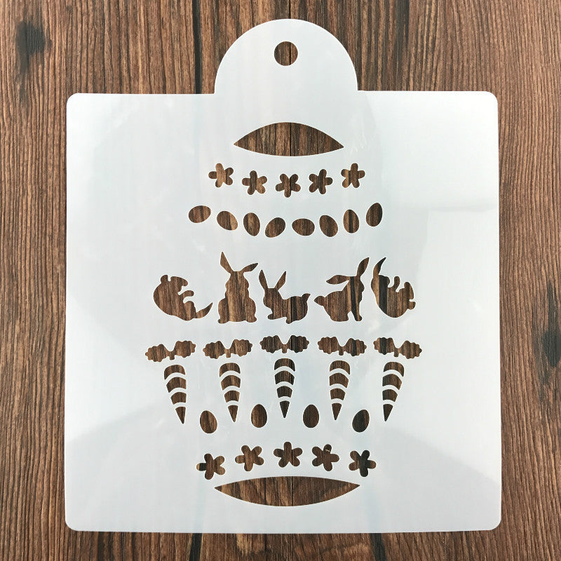 Cake Mold Irregular Shape Cartoon Print Graffiti Template - Food Safe PET, Multiple Colors