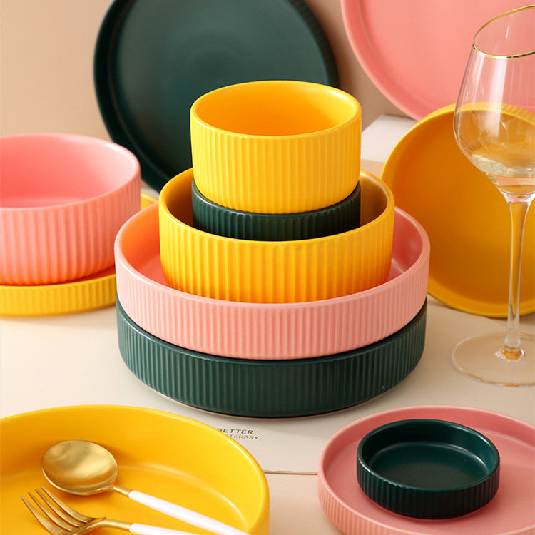 Ceramic Oven Baking Bowl Set - Food Safe, Multi-Size & Color Options