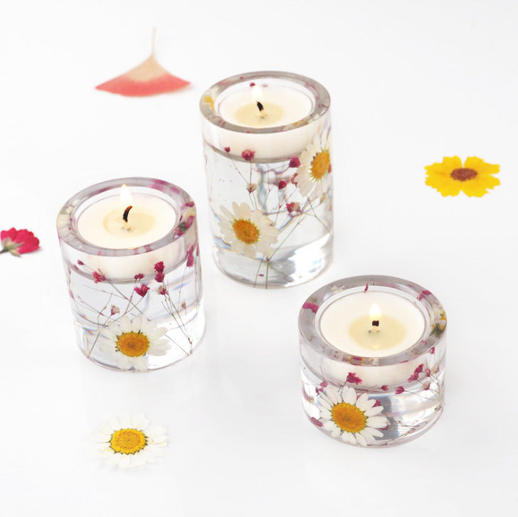 DIY Crystal Drip Mold Circular Pendulum Candle Holder and Storage Box