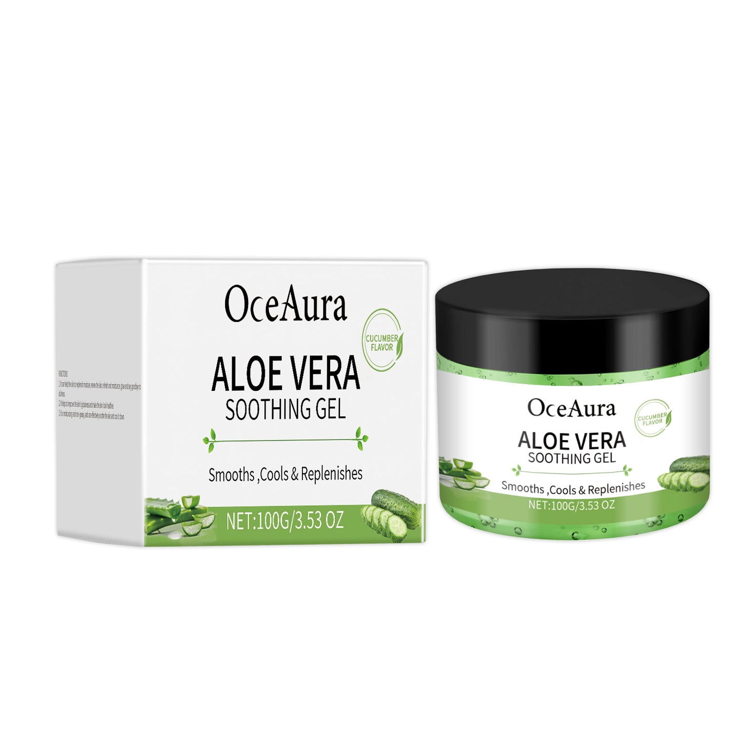 Aloe Vera Cucumber Gel - Moisturizing and Cooling Skin Care, 100g