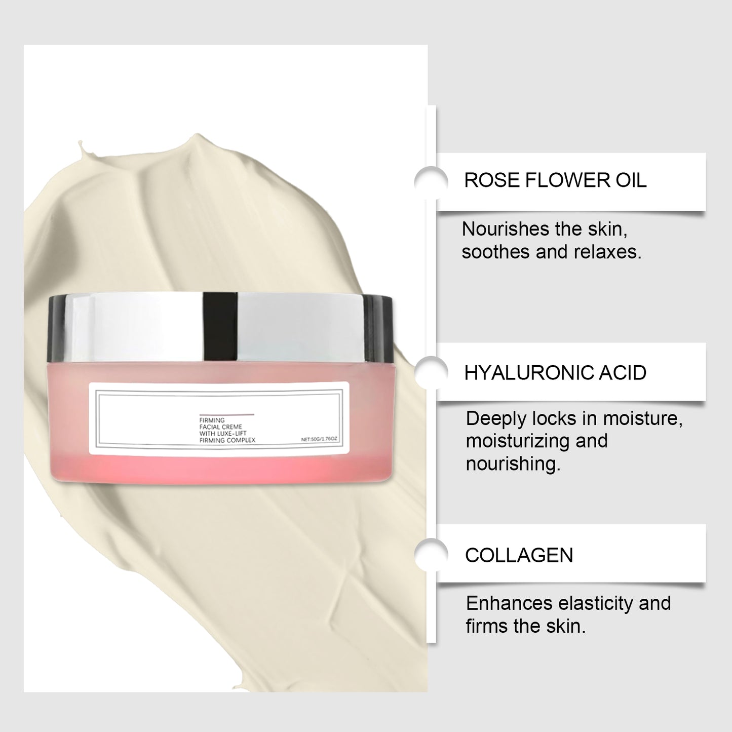 Hydrating Face and Neck Moisturizing Cream - Daily Smoothing Care