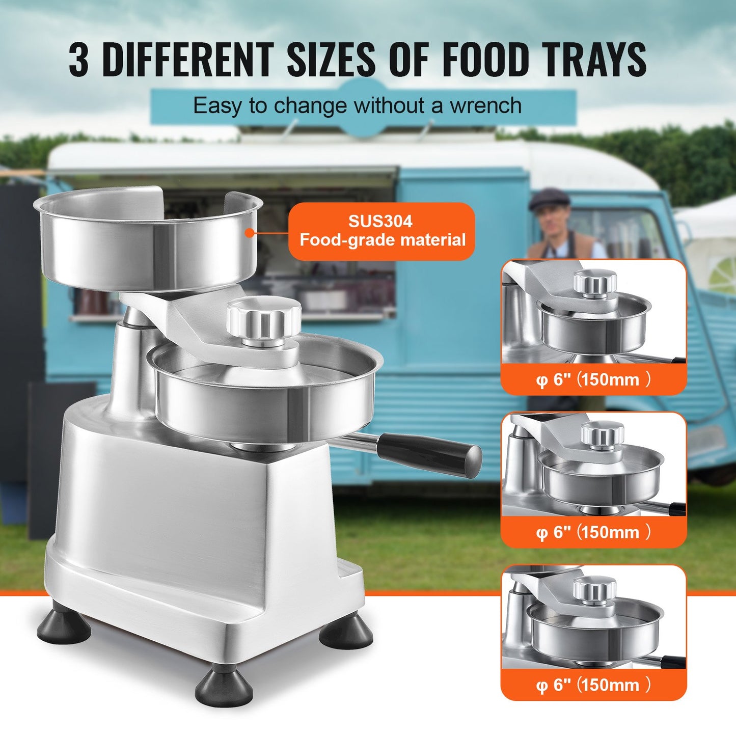 Commercial Burger Patty Maker, Hamburger Beef Maker With 3