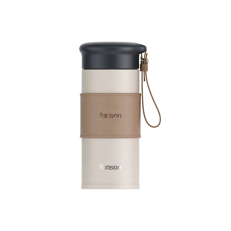 Insulated Stainless Steel Cup with Rope Handle - Multiple Colors, 330ml