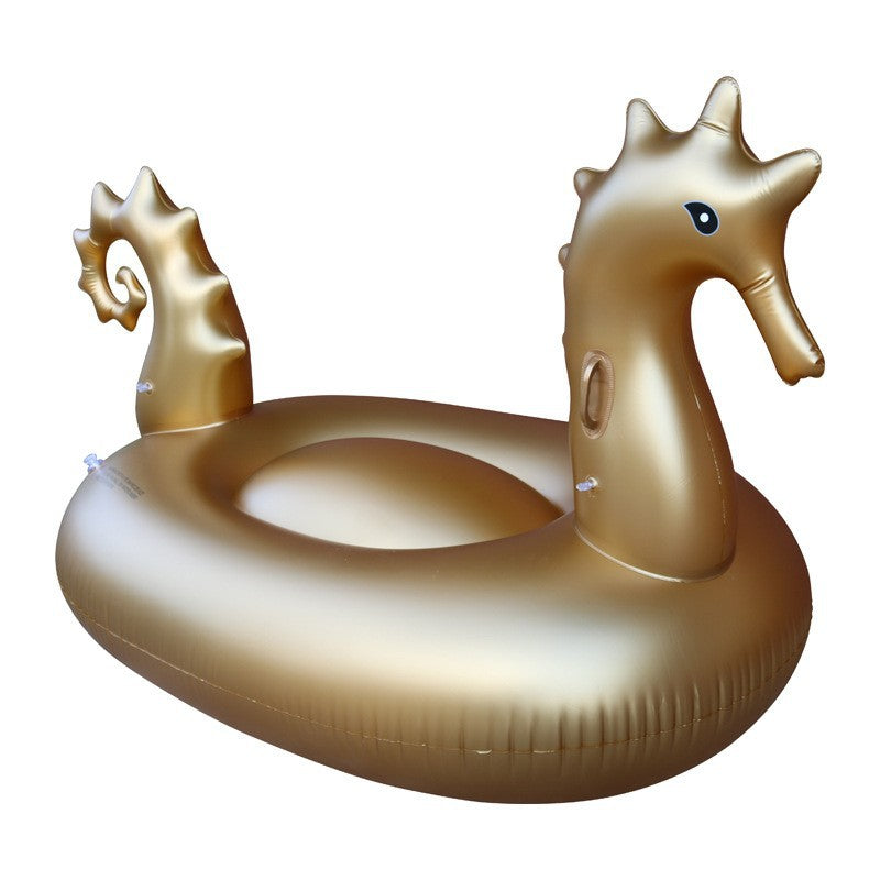 Inflatable Rainbow Pegasus Float - 275x140x120cm PVC Pool Raft