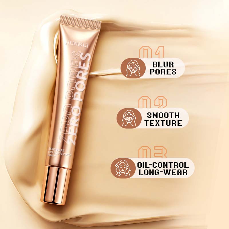 Zero Pore Soft Focus Makeup Primer - 20g Oil Control Base for Flawless Skin