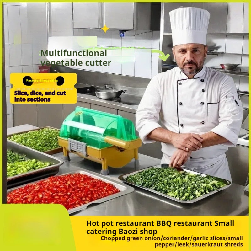 Multifunctional Vegetable Cutter with Stainless Steel Blades for Kitchen