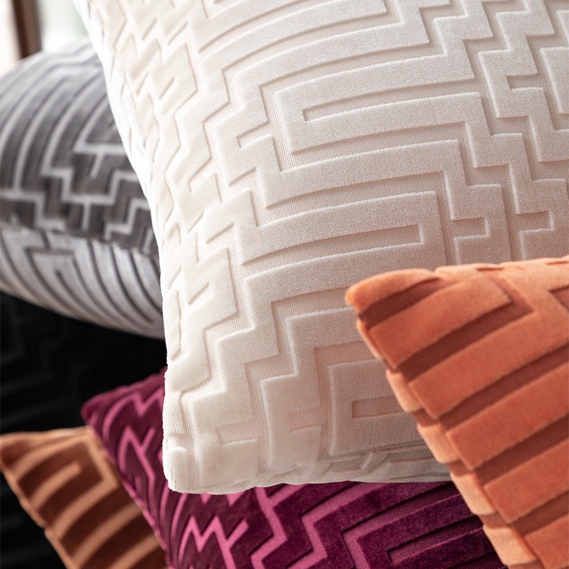 Geometric Decorative Pillow Cover 45x45cm Modern Minimalist Cushion Cover