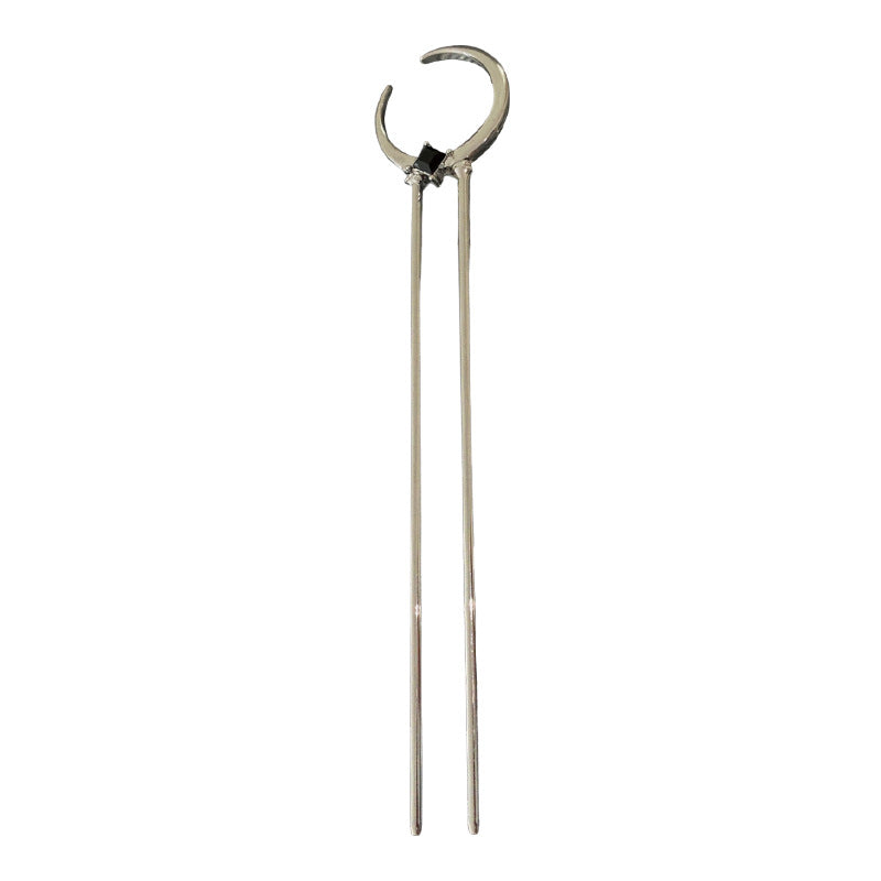 Metal U-Shaped Hair Pin - Silver Hair Accessory for Styling
