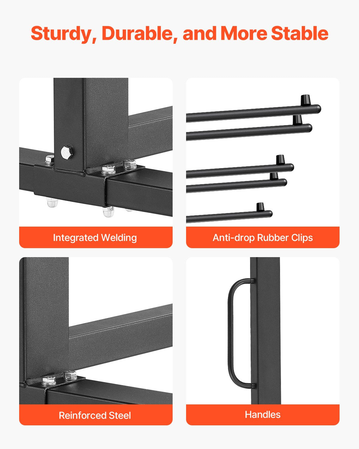 Heavy-Duty Folding Chair Rack Cart for 42 Chairs or 12 Tables - 400 Lb Capacity with Wheels