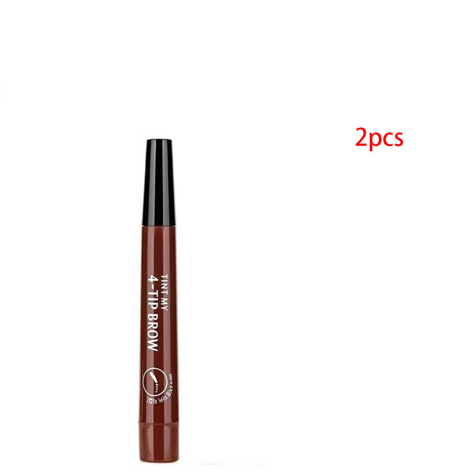 Four-Forked Water Eyebrow Pencil Multi-Head Makeup Eyebrow Shaping Tool - Multiple Colors