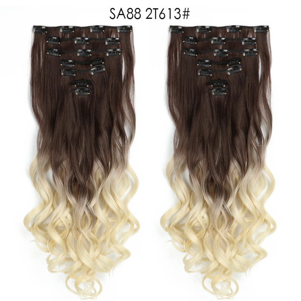 Long Curly Hair Piece High Temperature Synthetic Wig