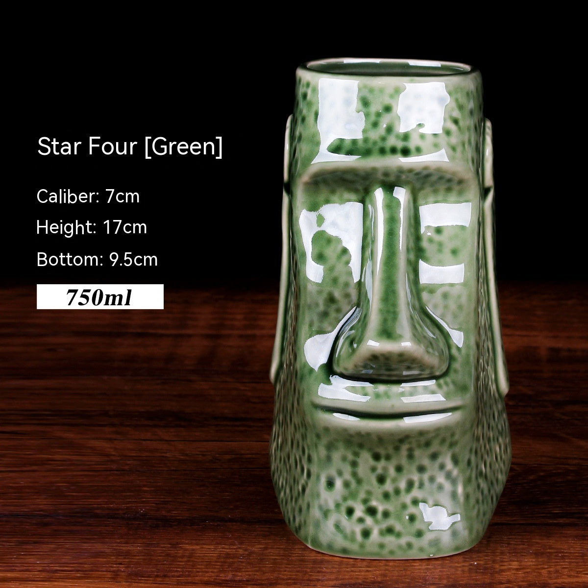 Creative Ceramic Cocktail Glass - Retro Style Multi-Design Drinkware