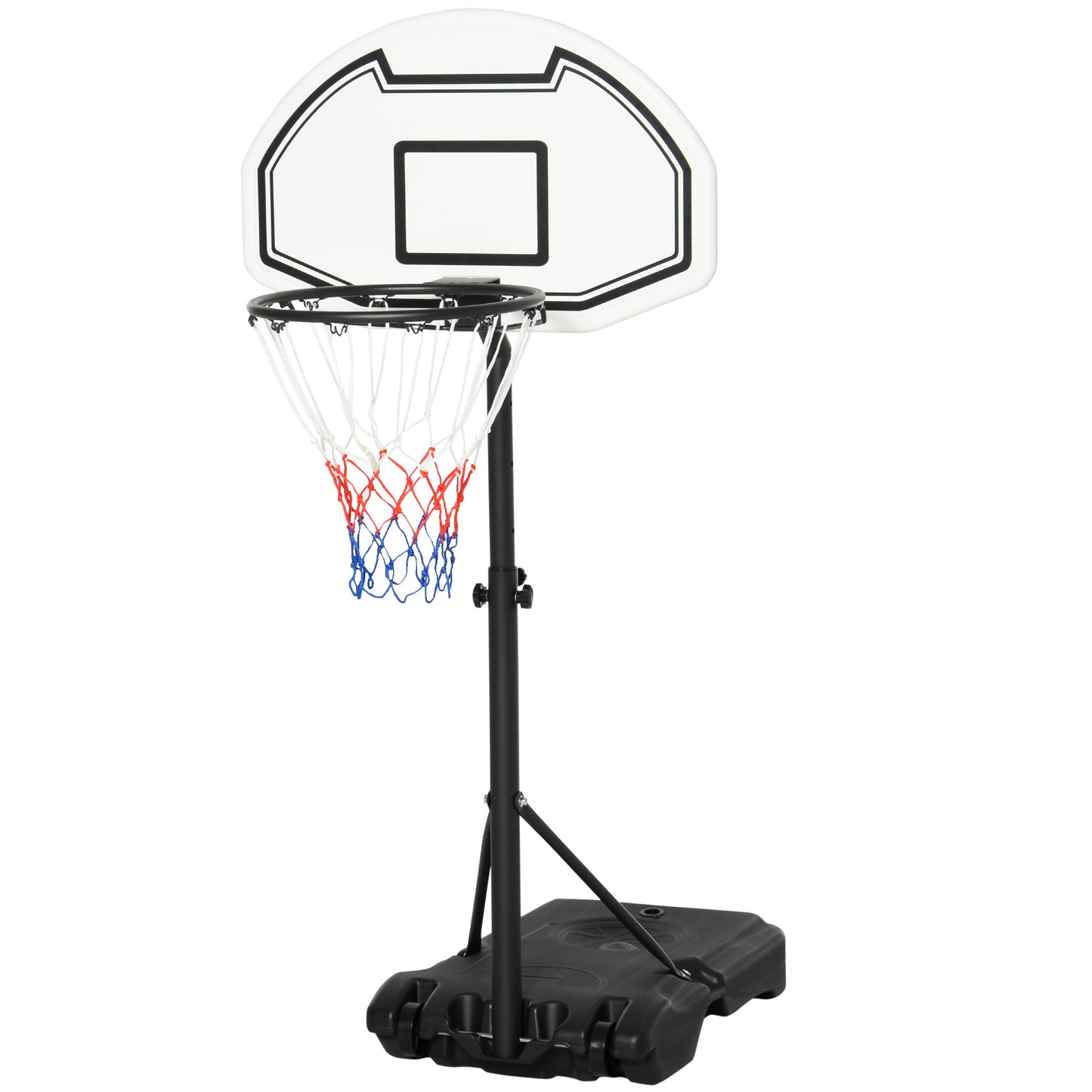 Height Adjustable Portable Basketball Hoop with 30" Backboard