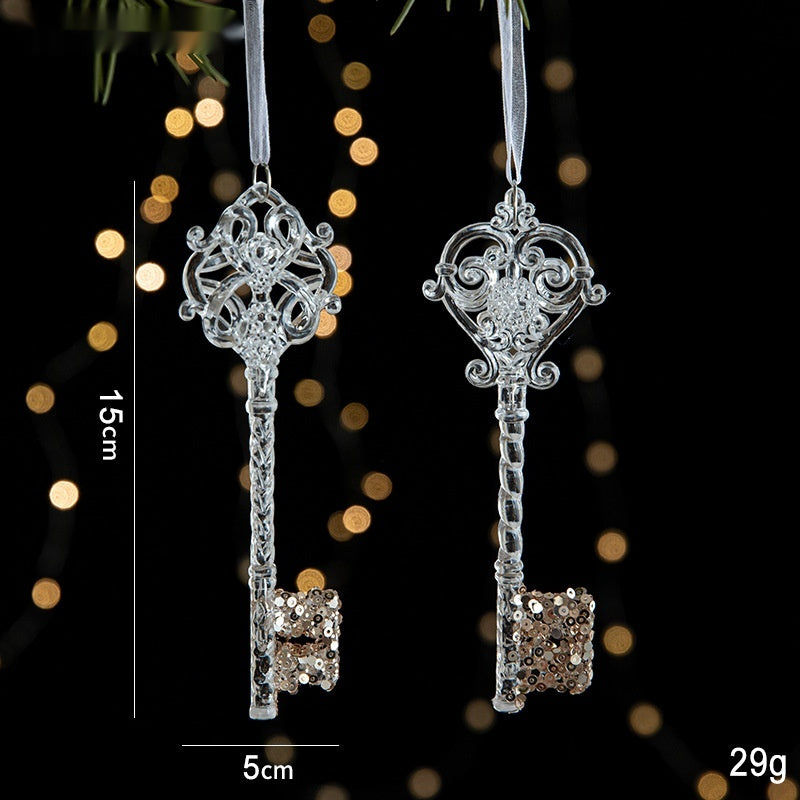 Christmas Sequin Acrylic Pendant Decorations for Holiday & Party Decor