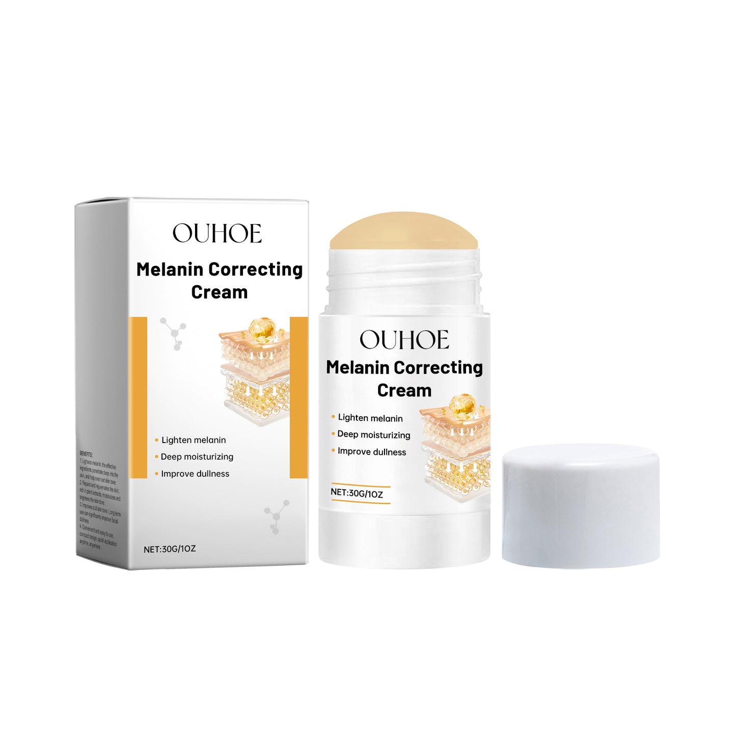 Retinol & Vitamin C Facial Repair Stick - Brightening & Hydrating Moisturizer