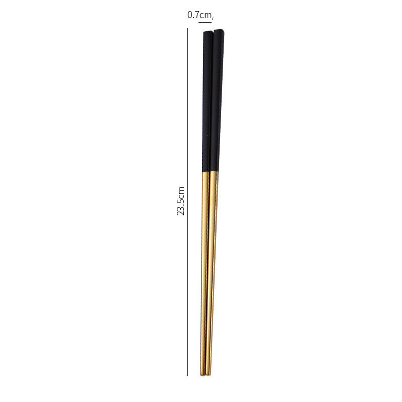 Stainless Steel Non-Slip Anti-Fungal Chopsticks for Home Use