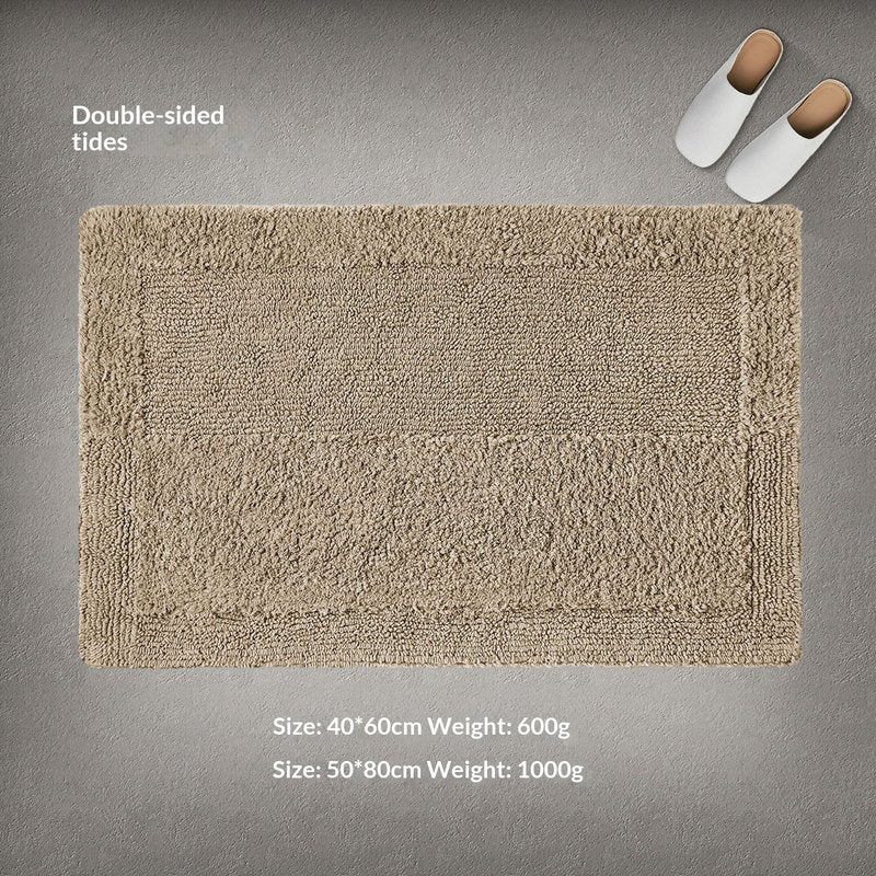 Absorbent Bath Mat Doormat - Geometric Cotton, 40x60 cm / 50x80 cm, Modern Minimalist