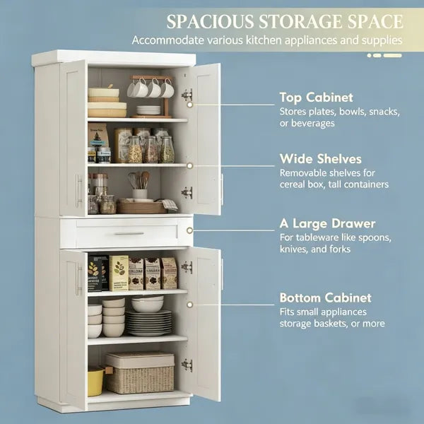 Storage Cabinet With Adjustable Shelves 30 Inches X 15.75 72 For