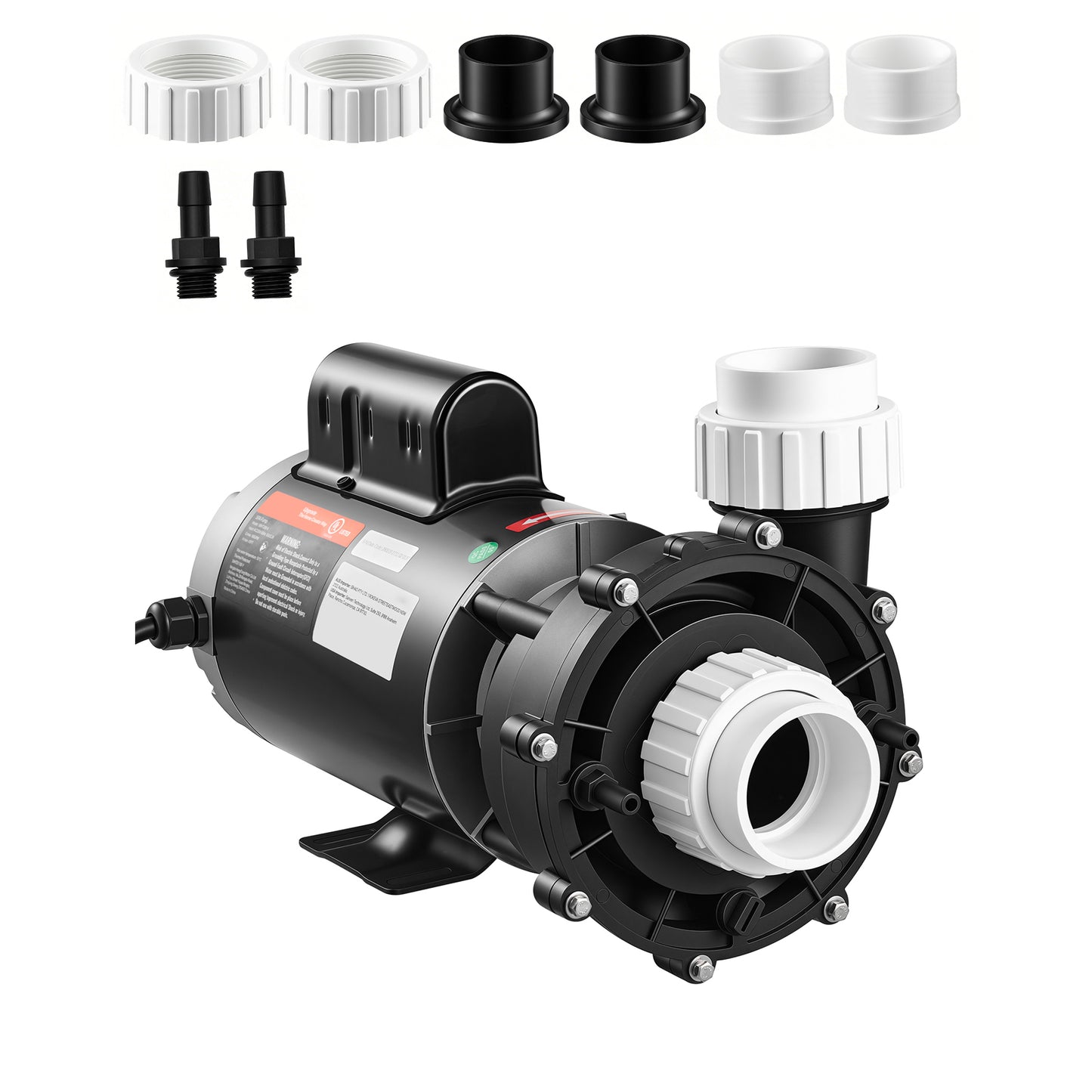 2HP Hot Tub Pump 2-Speed SPA Circulation Pump 1.5/2-Inch Ports 230V