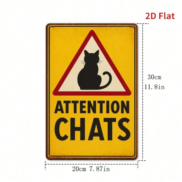 Metal Tin Wall Decoration - 20 cm x 20 cm