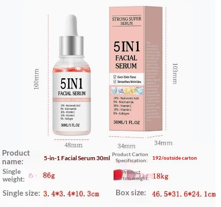 Foreign Trade Cross-border English 5-in -1 VC Vitamin E Hyaluronic