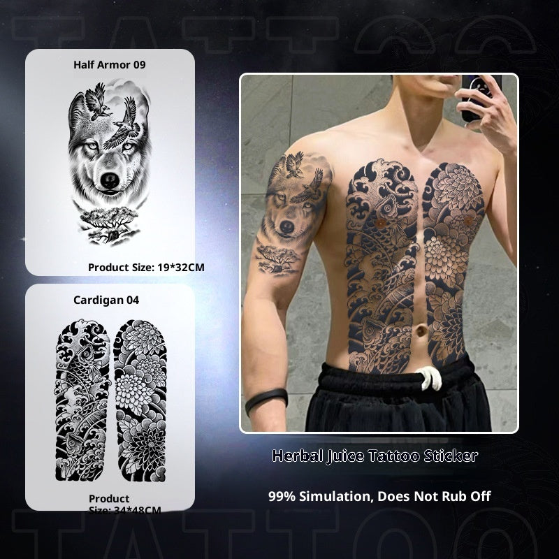 Temporary Tattoo Sticker - Water Transfer, Multiple Patterns