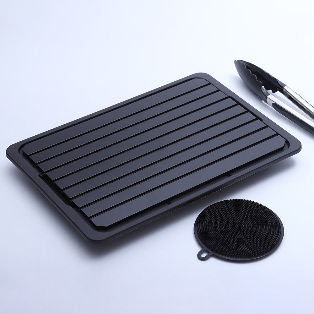 Aluminum Thawing Plate for Kitchen - Quick Food Defrosting Surface, 35.5x20.5cm