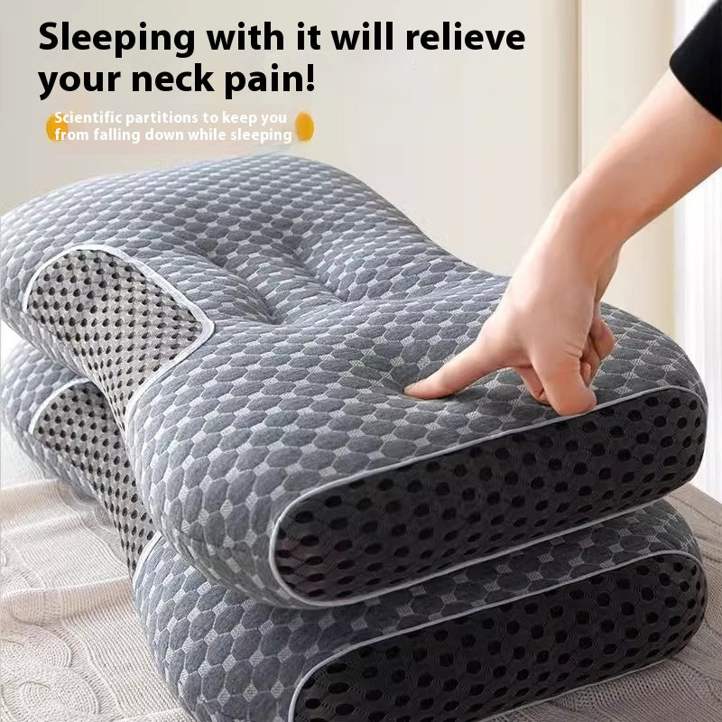 Massage Neck Pillow - Non-Collapse Cotton Pillow for Relaxation & Comfort