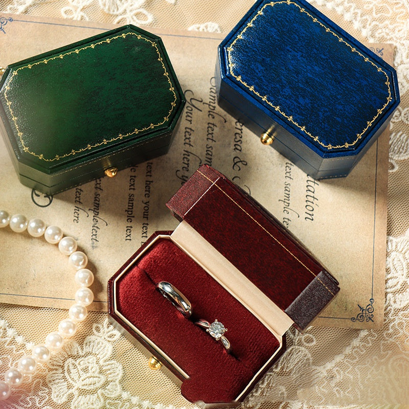 European-Style Vintage Jewelry Box for High-End Rings & Accessories