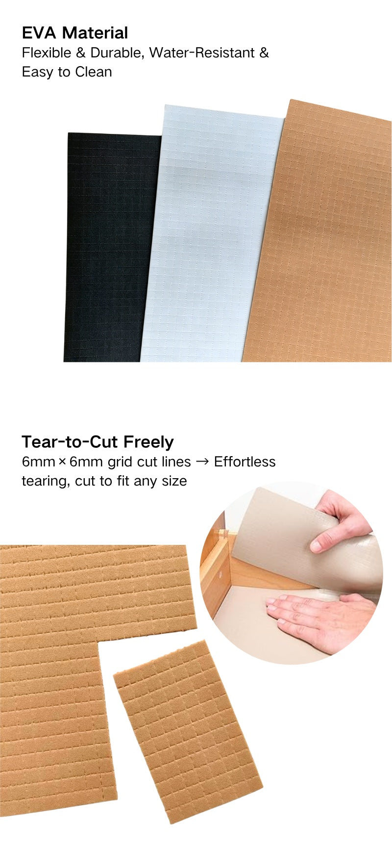 Peelable Perforated Foam Liner for Home & Garden Storage - EVA Material
