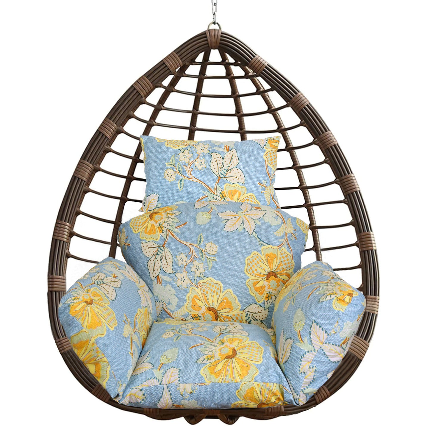 Thick Soft Egg Chair Cushion with Headrest for Hanging Chairs