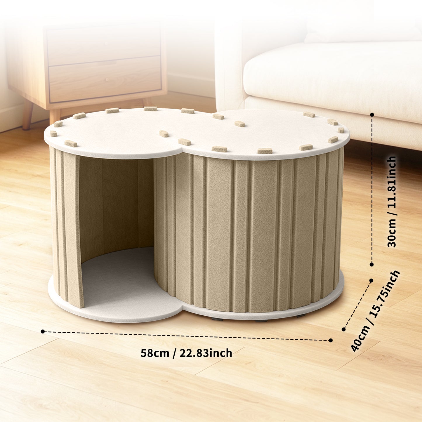 Tunnel Cat Den Self Pickup Pet Nest for Cats - Multiple Colors