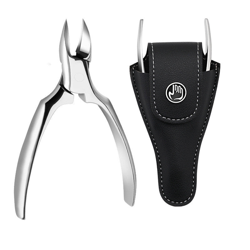 Stainless Steel Olecranon Nail Clipper Plier Set with Leather Case